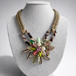Stella & Dot Floral Statement Necklace from an Early Collection - Vintage Era!
